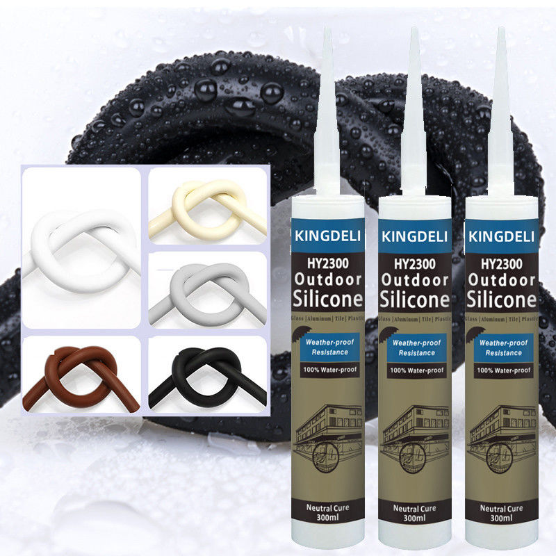 Inodoro Neutral Cura de silicona tubo sellador prueba de moho Color negro claro