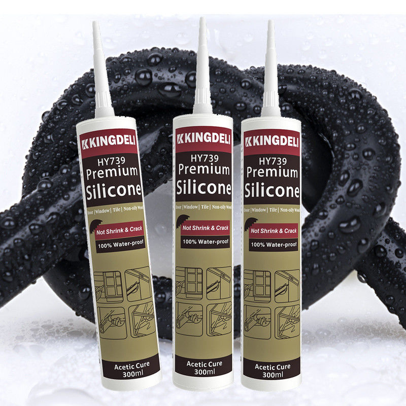 Seca rápida de color impermeable para uso acético Silicone sellador para calentamiento