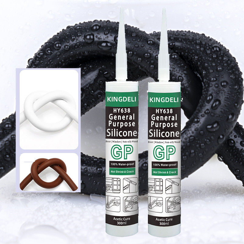 Color claro blanco del sellante adhesivo de cristal del silicón del GP para la ventana