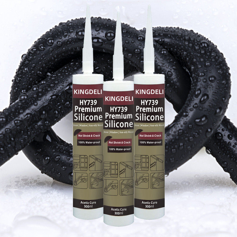Sellante acético del silicón de la construcción con el color transparente negro blanco