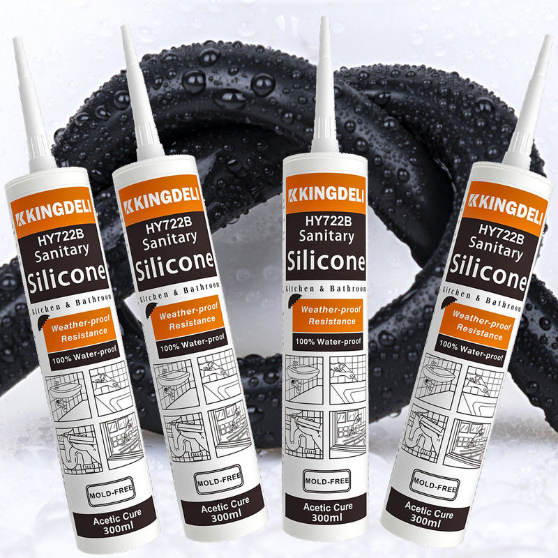 Acético GP de color personalizado sellador de silicona polivalente para espejo