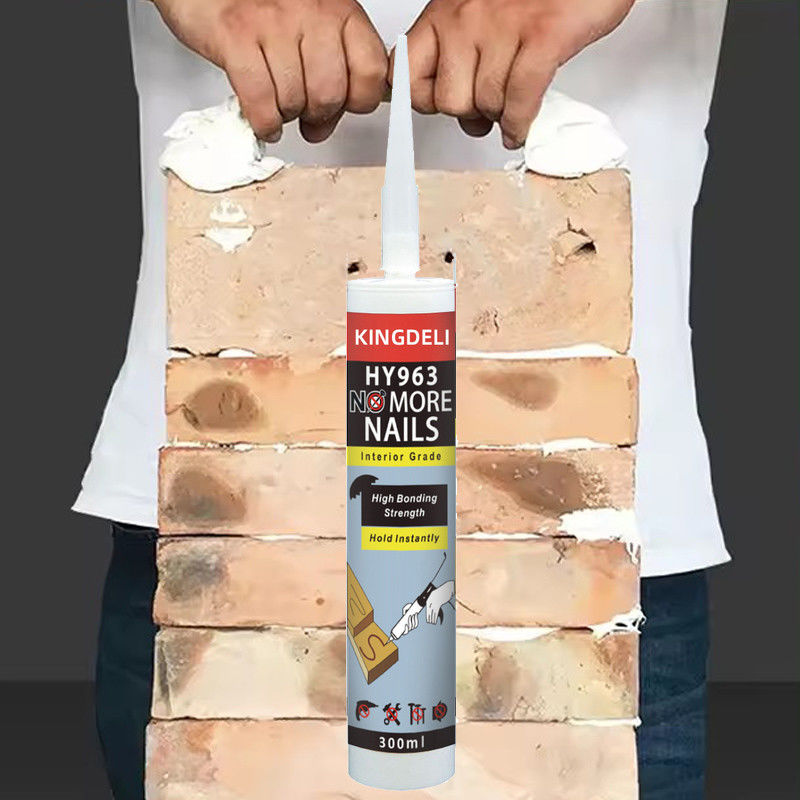 Construcción sin uñas sellador adhesivo pegamento secado rápido color blanco